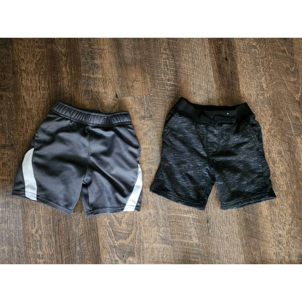 2 Pairs Boys 3T Garanimals Pull On Shorts Lot